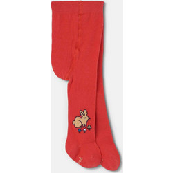 Boboli βρεφικό καλσόν με rabbit print και λογότυπο - 134042 Κόκκινο