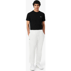 Lacoste Ανδρικό Παντελόνι Φόρμας με Λάστιχο Λευκό XH124T