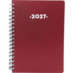 Ημερολόγιο Ημερήσιο PP 2027 ΣΠΙΡΑΛ 21Χ29 Μπορντό