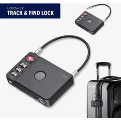 TROIKA Κλειδαριά Αποσκευών TRACK & FIND με Apple Find My - Μαύρη