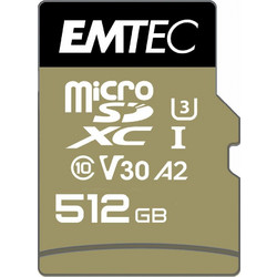 Emtec microSDXC 512GB Class 10 V30 UHS-I A2