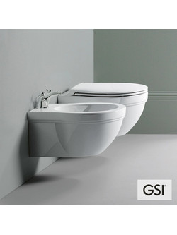 Κρεμαστό μπιντέ GSI Classic 55 cm - Λευκό