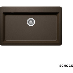 Schock Cristadur Mono Ένθετος Νεροχύτης Γρανίτη Ματ Bronze 83.8x53cm 15090-1221