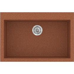 Sanitec Classic 338 Υποκαθήμενος Νεροχύτης Γρανίτη Ματ Granite Terracotta 70x50cm
