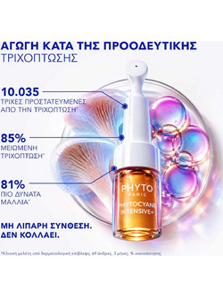 Phyto Phytocyane Treatment Antichute Femme Αμπούλες κατά της Τριχόπτωσης 12x5ml
