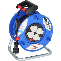 Καρούλι Μπαλαντέζα Brennenstuhl Garant 4 Θέσεων με Καλώδιο 25m Blue/Black 1218050