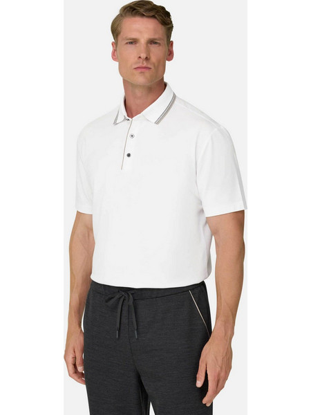 Boggi Milano Ανδρική Μπλούζα Polo Κοντομάνικη Λευκή BO26A115001