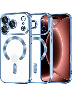 Techsuit Luxury Crystal MagSafe Θήκη iPhone 17 Pro Max Light Blue