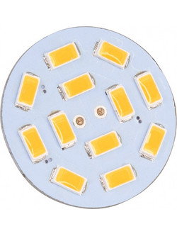 GLOBOSTAR G4BACK 76103 Λάμπα G4 LED 4.5W 410lm 120 DC 12-24V IP20 Θερμό Λευκό 2700K Dimmable - Sanan SMD Chip - Back Pin - Μ3 x Π3 x Υ0.8cm