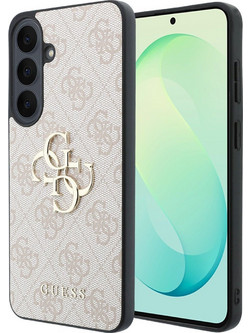 Guess Leather 4G Metal Logo Θήκη για Samsung Galaxy S26 FE Pink