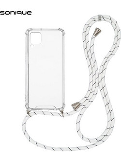Sonique Armor Clear Back Cover με Κορδόνι Rainbow White (Huawei P40 Lite)
