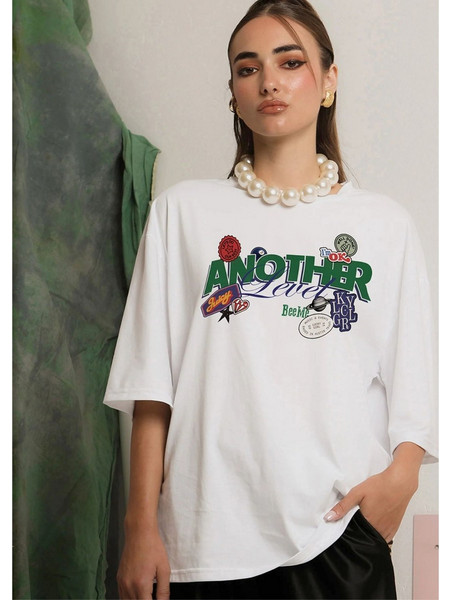 Bee Me T-Shirt Another Cotton Λευκό