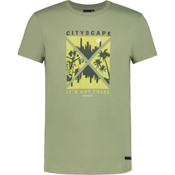 Icepeak Aitkin - Ανδρική Μπλούζα T-Shirt Light Green με Quick-Dry Ύφασμα & Printed Pattern, Χρώμα: Light Green