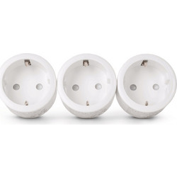 Πρίζα Entac 996240 - 1 x Schuko - Με Tηλεχειριστήριο (Σετ 3 τεμάχια) AV-996240