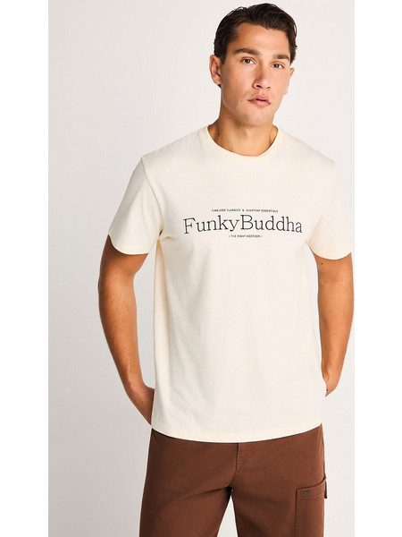 Ανδρικό κοντομάνικο t-shirt FBM014-002-04_CHALK