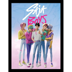 KPop Demon Hunters Collector Print Framed Poster Saja Boys