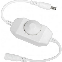 GLOBOSTAR CORE Dimmer 1CH DC 12-24V 5A 120W Max IP20 - Rotary Dimming - Λευκό - M6.5x