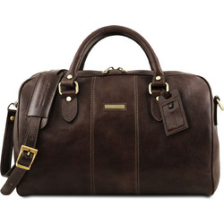 Tuscany Leather Lisbona S TL141658 Σακ Βουαγιάζ Σοκολατί