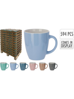 JK Home Decor - Κούπα Stoneware 310ml 6 Χρώματα