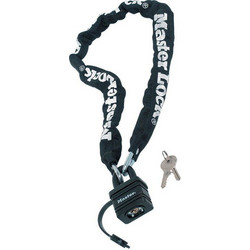 Master Lock 8390EURDPRO - Ατσάλινη αλυσίδα με λουκέτο 0,9m Φ6mm μαύρο