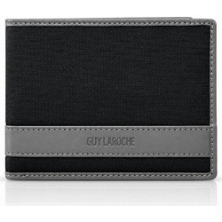 Guy Laroche Μεσαίο Ανδρικό Πορτοφόλι Ύφασμα/Δέρμα 48601 Γκρι