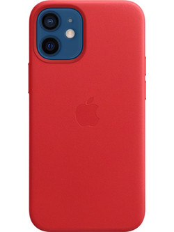 Apple Leather Case with MagSafe Product Red (iPhone 12 mini)