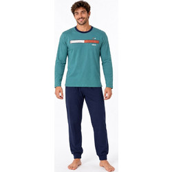 Comfort Χειμωνιάτικες Ανδρικές Πιτζάμες Βαμβακερές Πράσινες 2627B0130