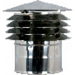 Καπέλο Διαμαντής αντιανεμική απόληξη INOX 0,4mm Φ 300/350 - Διαμαντής