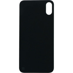 Apple iPhone X - Battery Back Cover with Adhesive Large Hole Version Black With Logo OEM