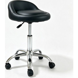 BAR102 BLACK PU(Σ2)ΣΚΑΜΠΟ ΜΕ ΑΜΟΡΤ. ΤΡΟΧΗΛΑΤΟ 39X39X67εκ. 2τμχ