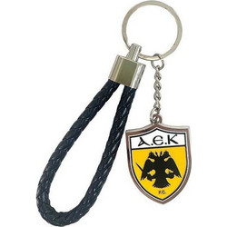 Μπρελόκ μεταλλικό Με κορδόνι Back me up AEK | 586-00526