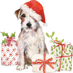 Χαρτοπετσέτα Χριστουγεννιάτικη Christmas Pup 3333453 33x33cm Multi Paperproducts Design