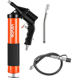 VEVOR Γρασαδόρος, Υψηλής Πίεσης 6000 PSI, Σετ Γρασαδόρου με Λαβή Πιστολιού Βαρέος Τύπου Χωρητικότητας 0,4 L, Περιλαμβάνει Εύκαμπτο Σωλήνα 45,7 cm, 1 Άκαμπτο Σωλήνα Επέκτασης και 2 Επίπεδα Ακροφύσια γι