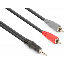 VONYX CX334-3 Καλώδιο Jack 3.5mm STEREO αρσενικό σε 2 x RCA αρσενικά 3m 177.776
