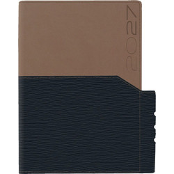 Ημερολόγιο Ημερήσιο 2027 Theofylaktos 14.5x20.5cm Dubai Pocket Μαύρο/Μπεζ | 69135.U82