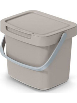Systema Q Collect Ανοιχτό Καφέ Πλαστικός Κάδος 3lt 20x15x17εκ