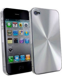 Volte-Tel Faceplate Shiny Back Cover Silver (iPhone 4 / 4S)