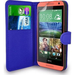 Δερμάτινη Θήκη/Πορτοφόλι για HTC One Mini 2 Μπλέ (OEM)