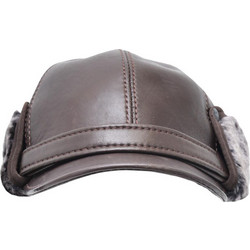 Leather 100 Ανδρικό Καπέλο Jockey Υφασμάτινο Ασημί FUR-1