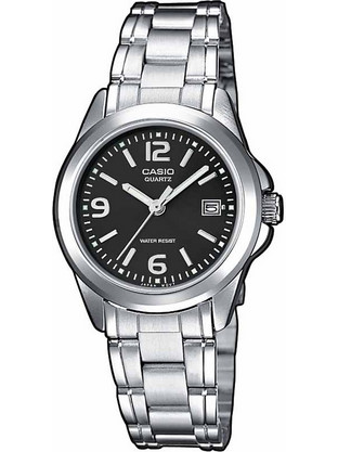 Casio Γυναικείο Ρολόι με Γαλάζιο Ασημί Μεταλλικό Μπρασελέ LTP-1259PD-1AEF