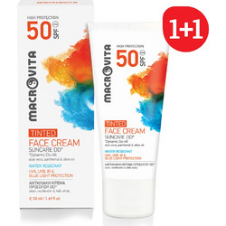 Macrovita Suncare DD Αντηλιακή Κρέμα Προσώπου με Χρώμα SPF50 2x50ml