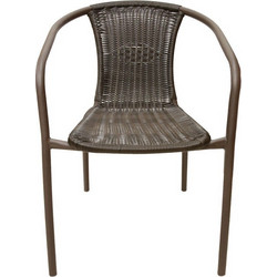 Homeplus Lydia Πολυθρόνα Κήπου Rattan Μαύρη 01.02.0683