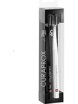 Curaprox Black Is White Οδοντόβουρτσες 2τμχ Μαύρη Λευκή