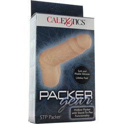 CalExotics Packer Gear STP Packer Ρεαλιστικό Dildo με Όρχεις 15cm Μπεζ