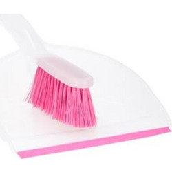 Σετ Φαράσι και Βούρτσα Σκούπα σε 4 Χρώματα, Lifetime Clean Ροζ - Cb