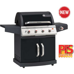 Landmann LD 12661 Miton PTS 4.1 Ψησταριά Υγραερίου με 4 Εστίες και Πλαϊνό Μάτι 16.9kW Επιφάνειας 70.5x45.5cm