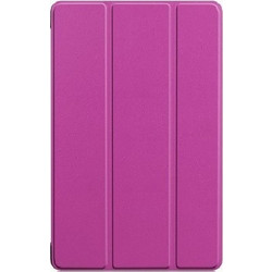 Δερμάτινη Θήκη Tri-fold με πίσω κάλυμμα σιλικόνης / Slim Book Case for Huawei MediaPad M5 Lite 10.1" Pink (oem)