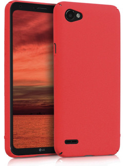 KW Slim Anti-Slip Cover - Σκληρή Θήκη Καουτσούκ LG Q6 - Κόκκινο μεταλλικό (44683.36)