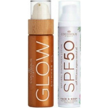 Cocosolis Sunscreen Lotion SPF50 100ml & Glow Shimmer Oil 110ml