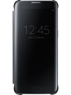 Samsung Galaxy S7 Edge G935F Θήκη Clear View Μαύρο (oem)